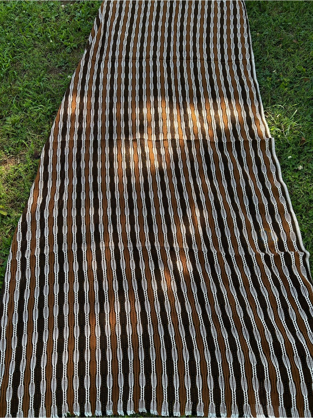 MCM Style Interior Woven Fabric- 2 Pieces
